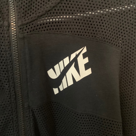 NIKE | Black See-through Zip-Up Jacket - Picture 2 of 4